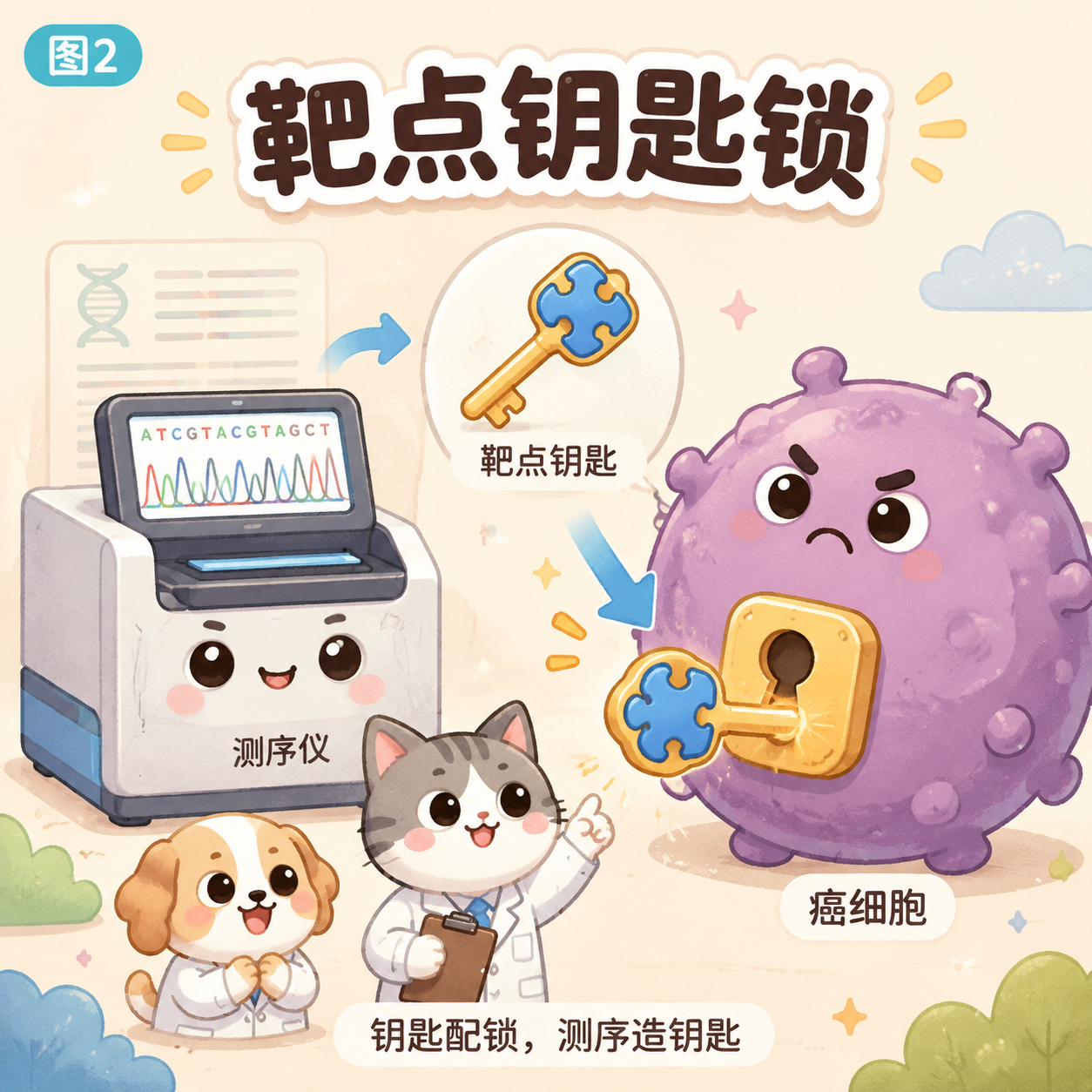 靶点：钥匙配锁，测序造钥匙
