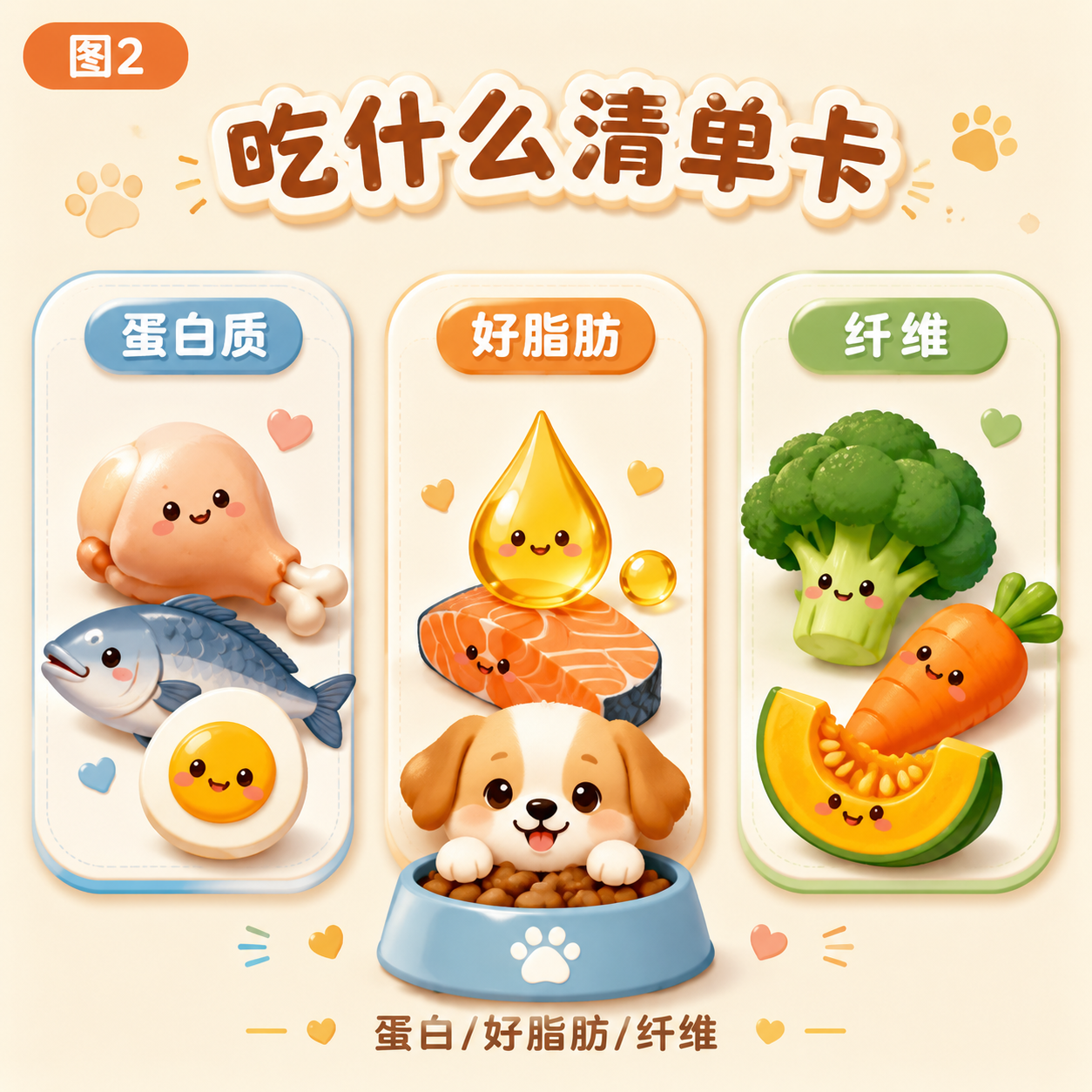 吃什么清单：蛋白/好脂肪/纤维