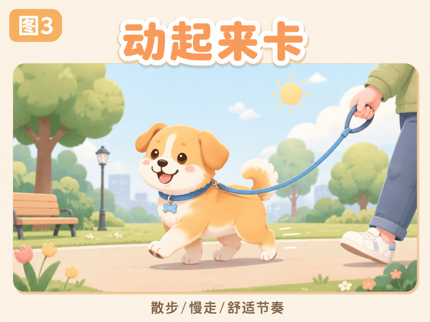 动起来：散步/慢走/舒适节奏