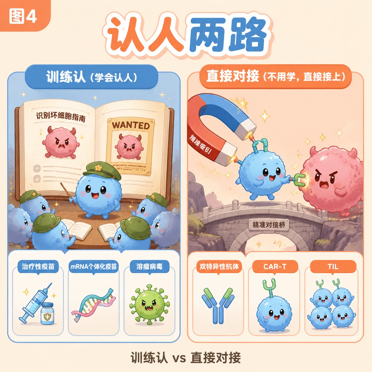 认人两路：训练认/直接对接